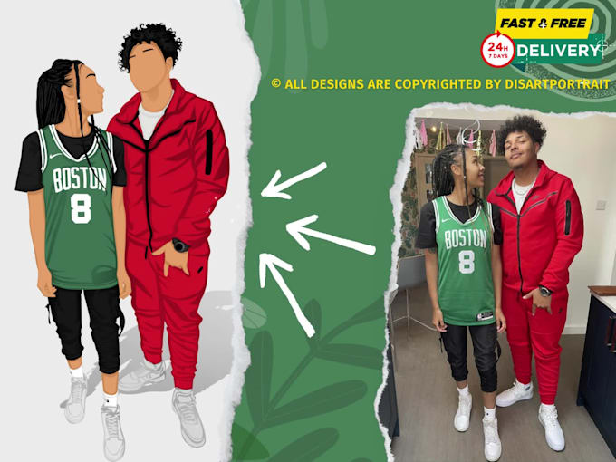 draw a faceless digital portrait for you