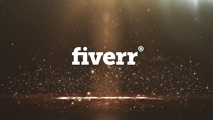 make an awesome gold glitter logo animation in 12 hours