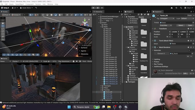 develop a 3d game with unity for mobile and pc