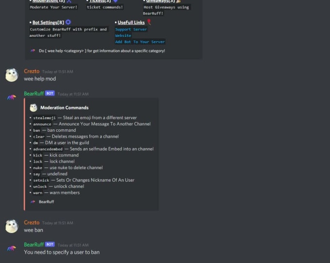 Make A Custom Discord Bot For Your Server By Charithyt Fiverr 6731