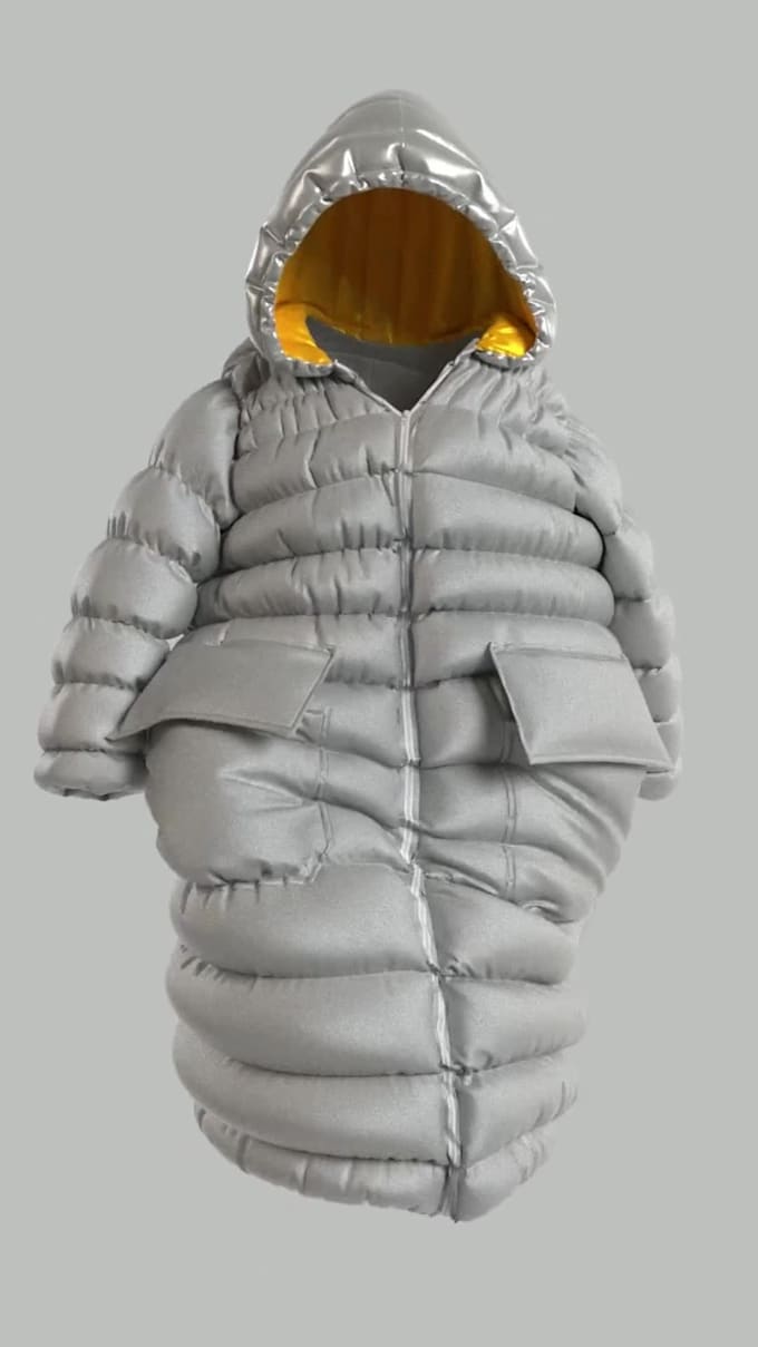 create padded jacket with marvelous designer and clo 3d
