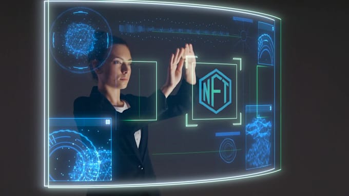 create futuristic hologram animation, sci fi UI screen, 3d hologram animation