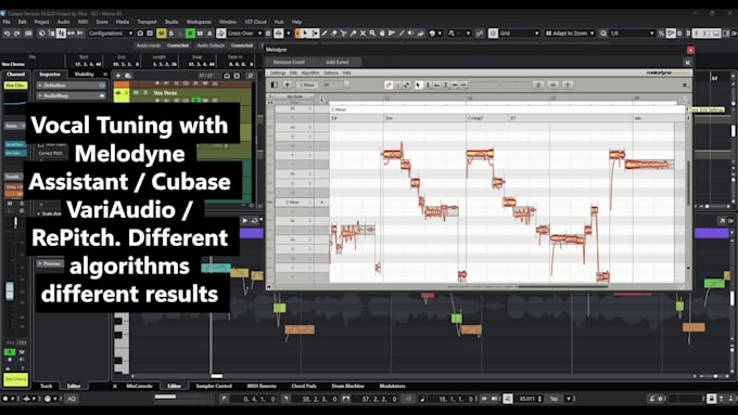 pitch correct, time align, harmonize, and mix your vocals