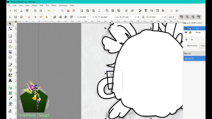vector trace your sketch, image, or logo