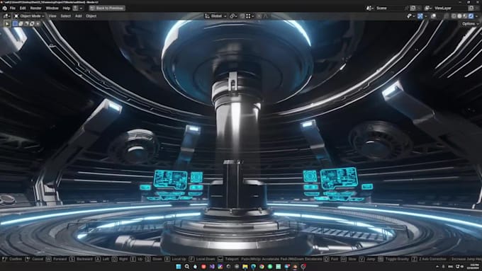 create 3d environment ,3d mech and creature concept models