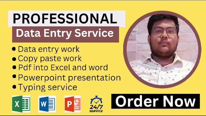 Do data entry, logo design, business cards by Karan_veer_ | Fiverr