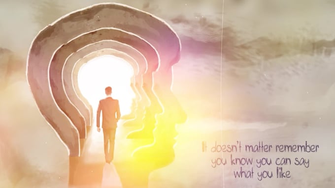 create hand painted animated lyric music video
