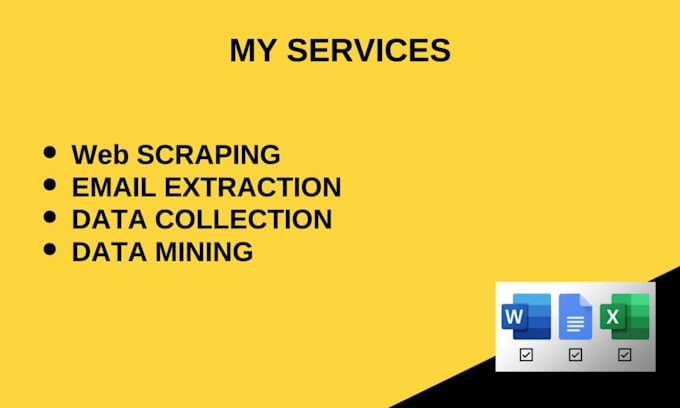 do work web scraping, email scraping, and email extractor