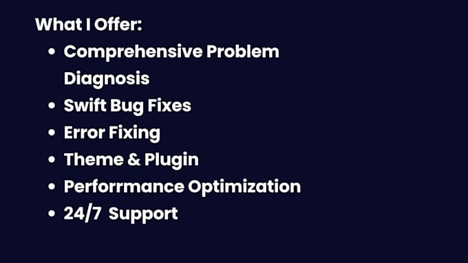 do fix wordpress any problems,issues,bugs and error