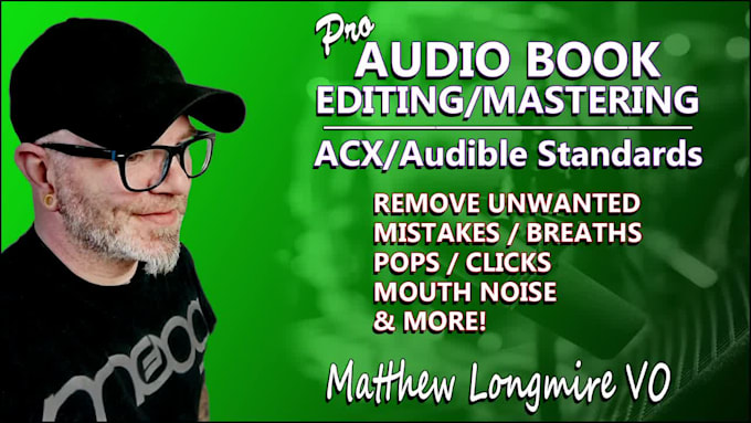 edit, mix, and master your audio book to acx standards