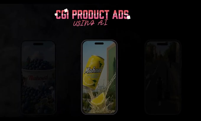 make eye catching ai cgi ads for your products