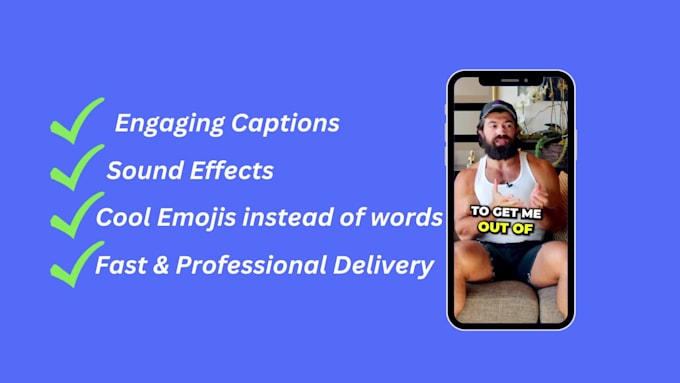 edit tiktoks and reels with engaging captions and emojis