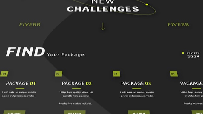 make an unique website presentation video