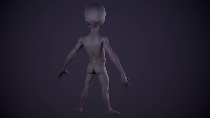 create 3dalien and creature character models,rig and animate 3d,texture,3d demon