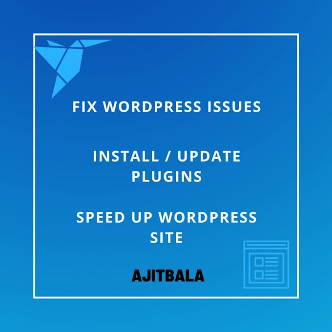 fix wordpress issues or problems, speed up loading