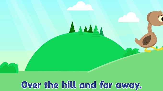 create customize 2d animation for kids youtube channel