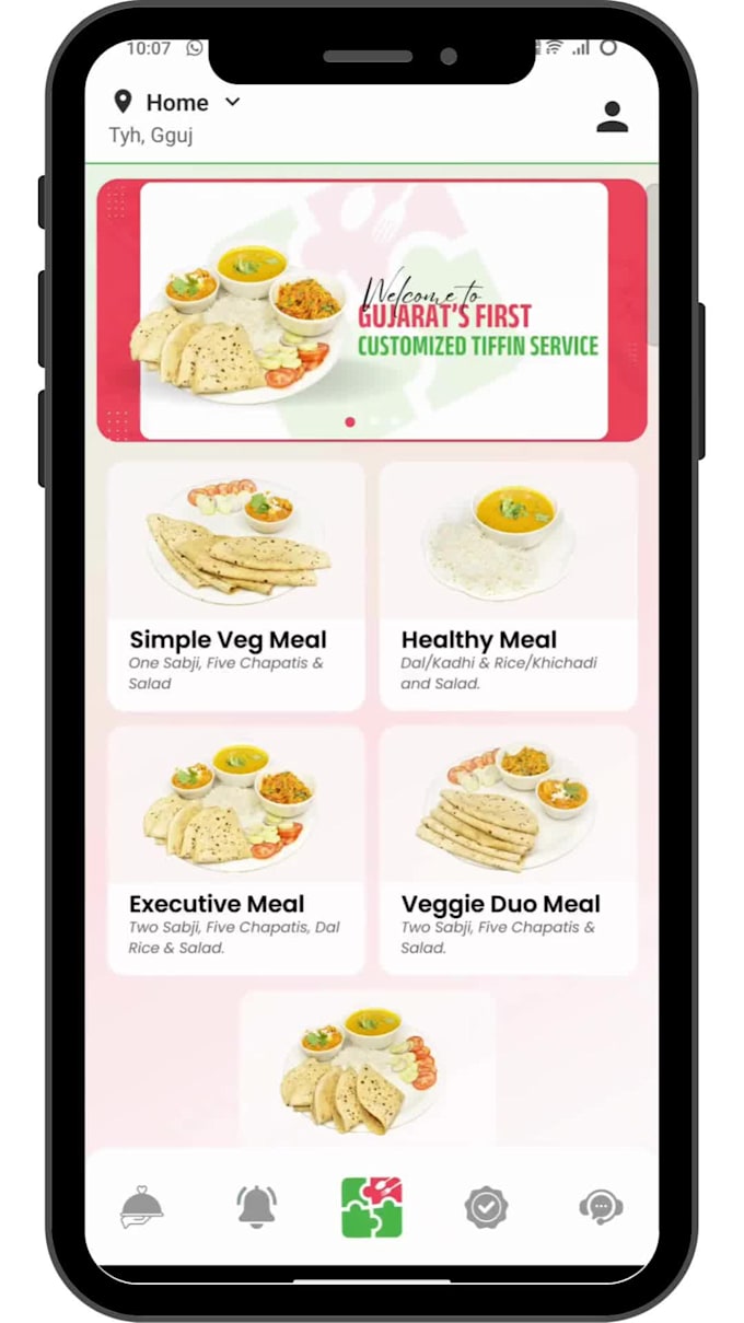 develop a custom mobile app using react native
