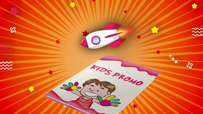 Hot Review! I will create this kids and children book video promo with custom colours  for $10