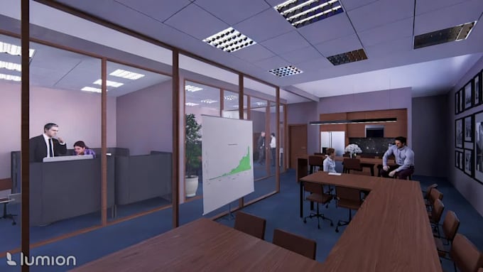 create stunning 3d office visualizations from your space plan