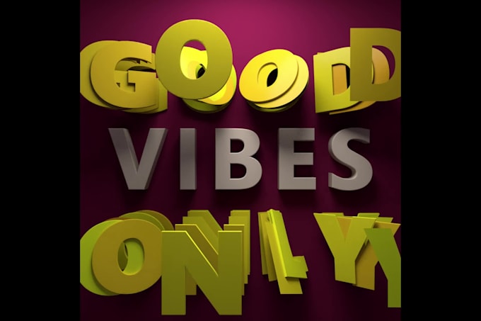 create eye catching 3d typography animation videos