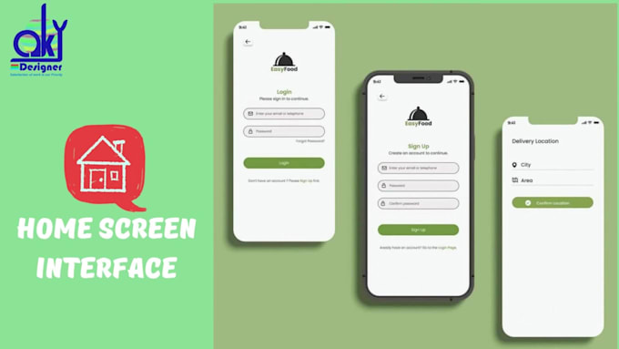 Simple Create Screen Ui For Android Design creative mobile app ui for android and ios by Adnan_jan90 | Fiverr