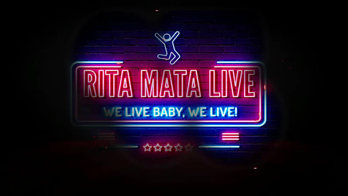 design neon logo with neon sign animation