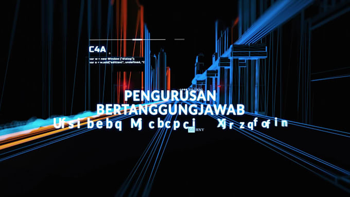 do neon city animation video