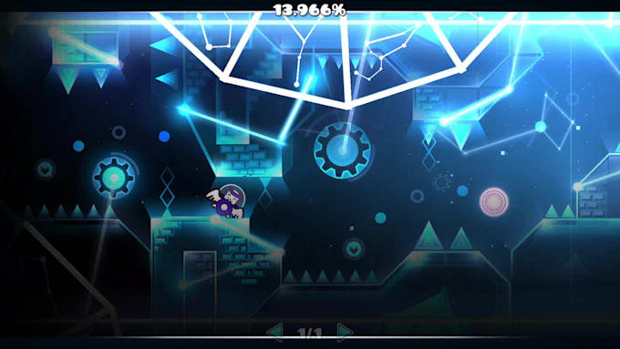 create a geometry dash part