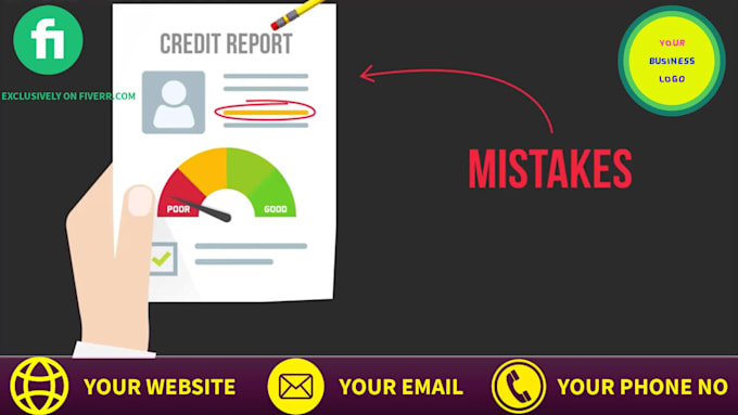 create attractive animation video for credit repair service