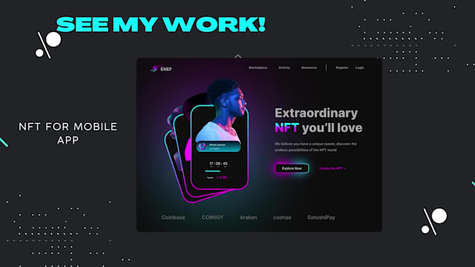 design modern uiux for mobile app and websites in figma