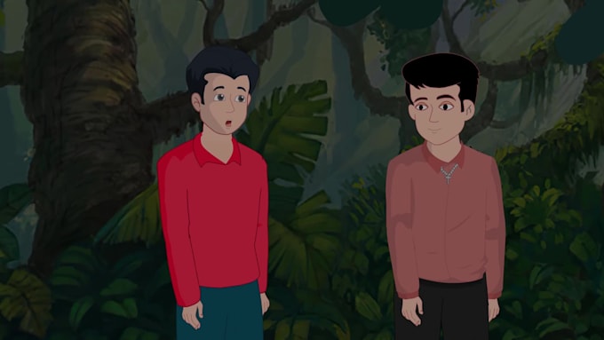 make a 2d cartoon animation video