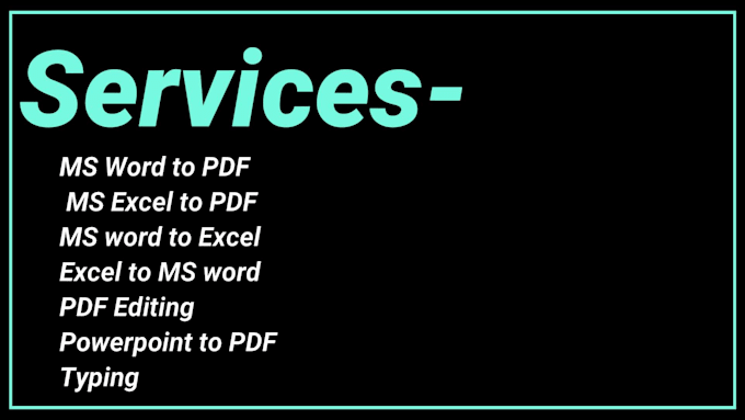 do file conversions, data processing, data cleanup with accuracy