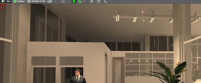 create a lighting design for indoor, outdoor, and facade