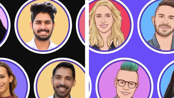 create authentic cartoon image or photo for you