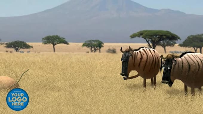 add logo and text in funny cow short video