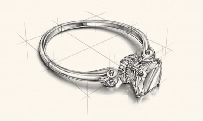 Draw jewellery designs jewelry sketch pendant ring sketch earring