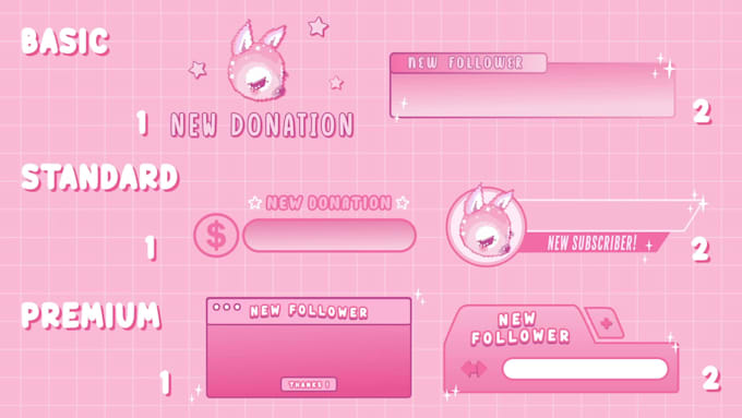 create cute animated twitch alerts
