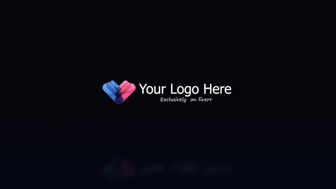 create a amazing particle logo intro