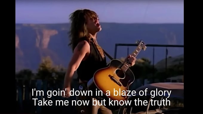 make a karaoke lyric video