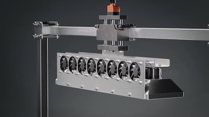 do 3d robotic model 3d robot animation 3d industrial  animation cgi vfx product