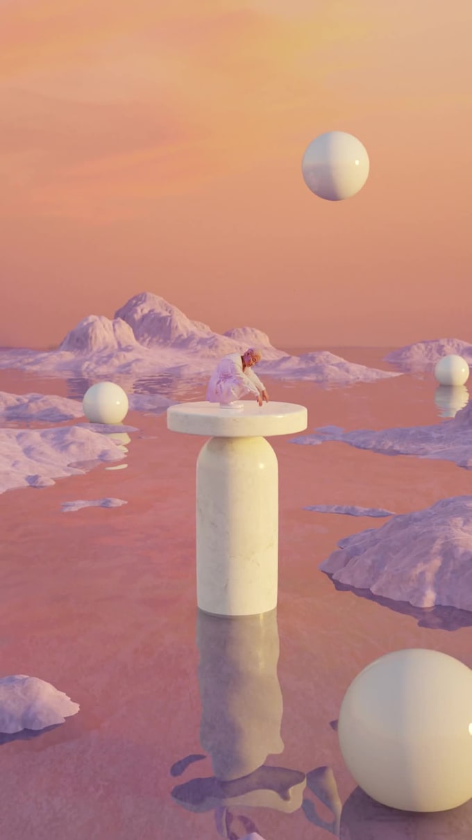create a surreal 3d environment