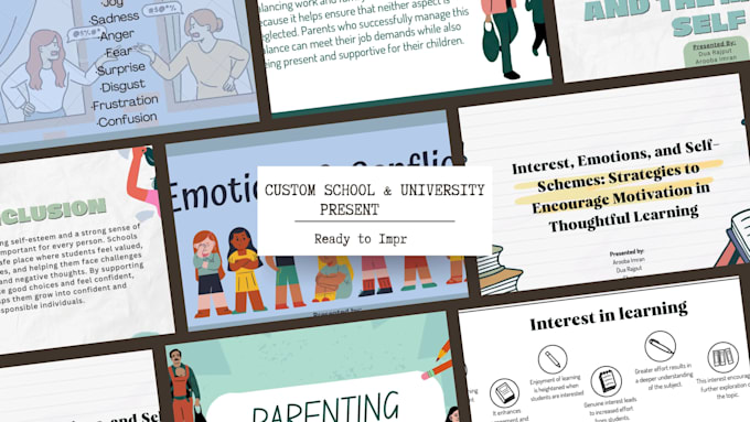 make custom presentation for school and university students