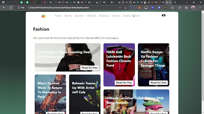Create a responsive website with html and css by Stephenokyere23 | Fiverr