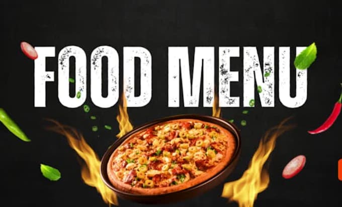 design restaurant food menu and poster