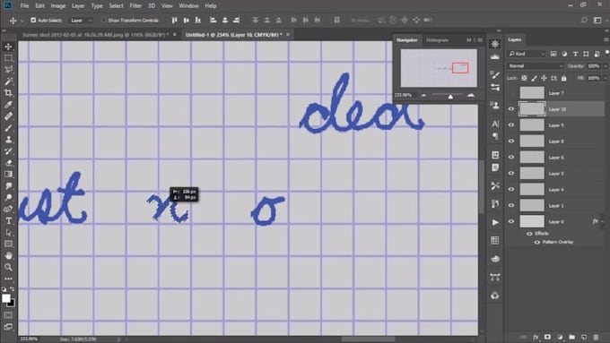 customize a text based on a real handwritten
