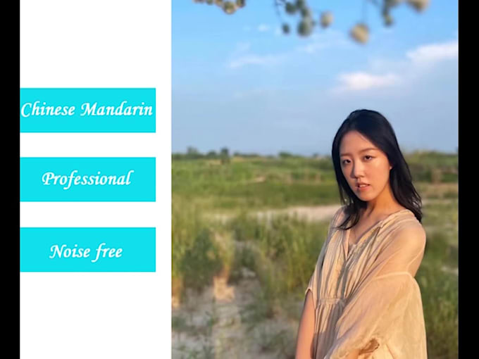 record a professional chinese voiceover mandarin female or male