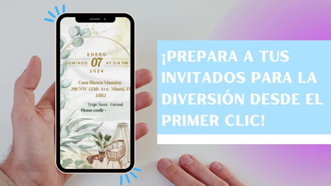 crearé video invitación para cumpleaños, bodas, infantil