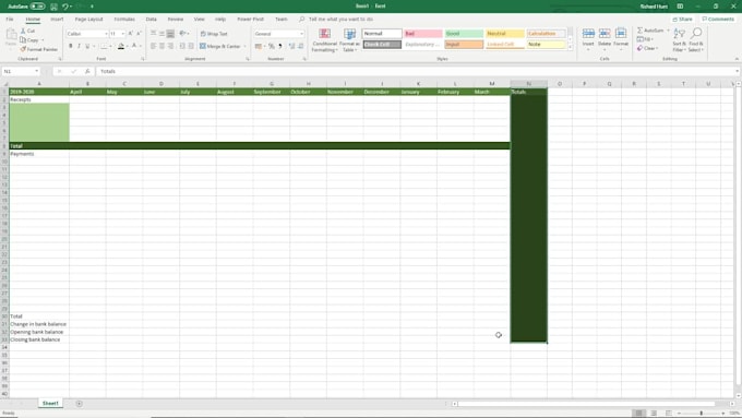 Create A Cash Flow Forecast Spreadsheet By Richardhunt799