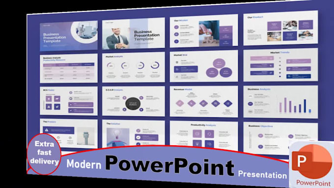 design complete modern powerpoint presentation