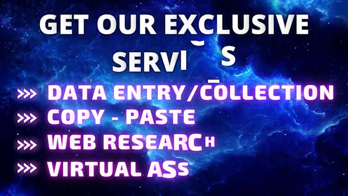 be your virtual assistant for data entry excel PDF typing